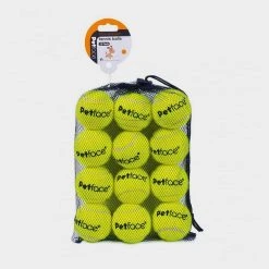 Petface 12 Pack Tennis Balls In Yellow