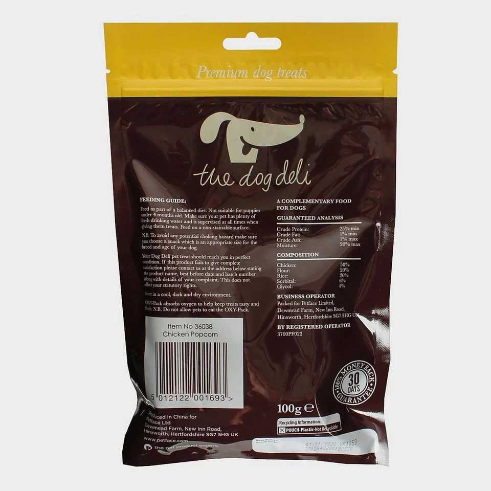 Petface Dog Deli Chicken Popcorn 2 Petface Dog Deli Chicken Popcorn - Image 2