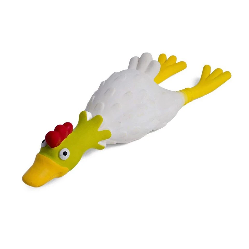 Petface Latex Chicken Lying Small 4 Petface Latex Chicken Lying Small - Image 4
